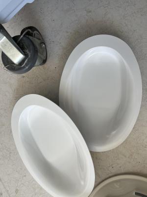 Deux assiettes ergonomiques