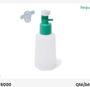 Humidificateurs barboteurs Aquaflow avec flacon + Adaptateur M12, 500ml
Référence 1505000 Intersurgical