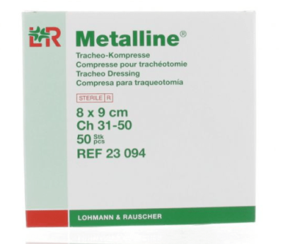 COMPRESSE TRACHEO. 08X09CM METALLINE STERILE